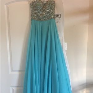 Sherri Hill Blue Prom dress